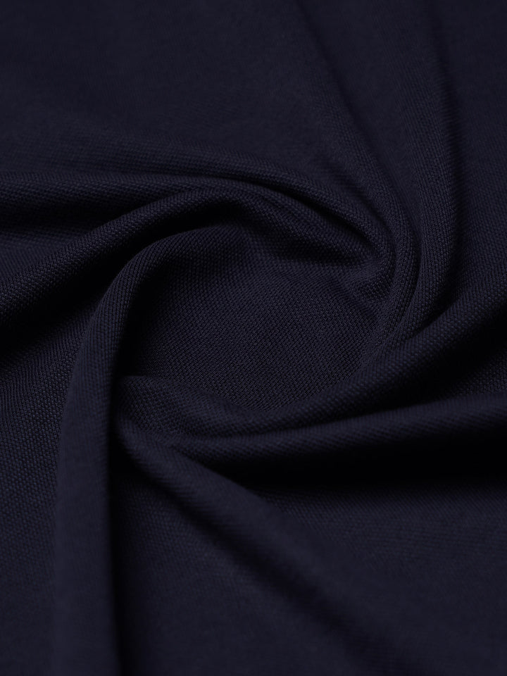 Navy Blue Half Sleeves Designer Polo T-Shirt (POLO-1201)