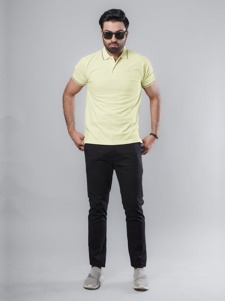 Lemon Classic Half Sleeves Cotton Polo T-Shirt (POLO-565)