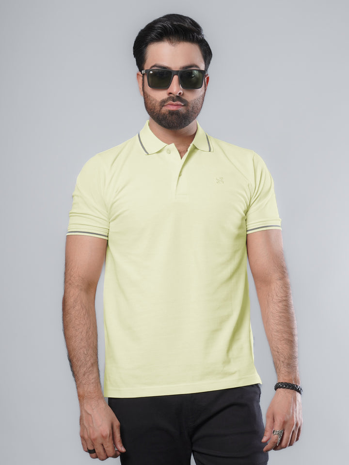 Lemon Classic Half Sleeves Cotton Polo T-Shirt (POLO-565)