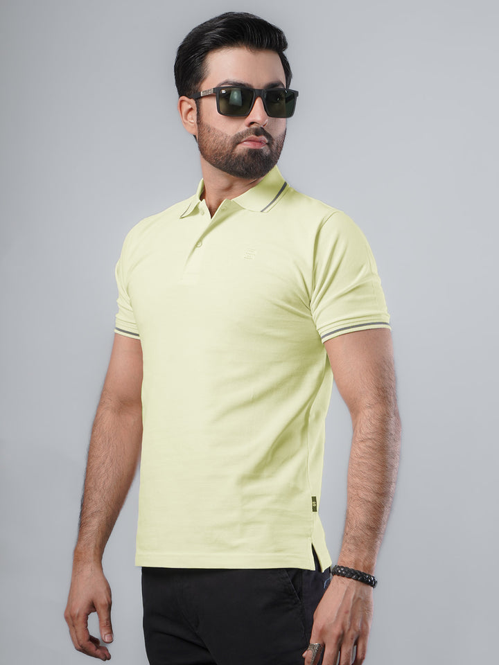 Lemon Classic Half Sleeves Cotton Polo T-Shirt (POLO-565)