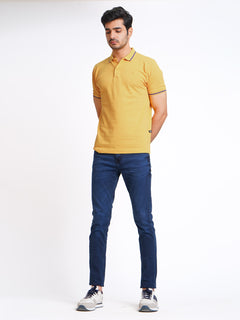 Banana Classic Half Sleeves Cotton Polo T-Shirt (POLO-597)