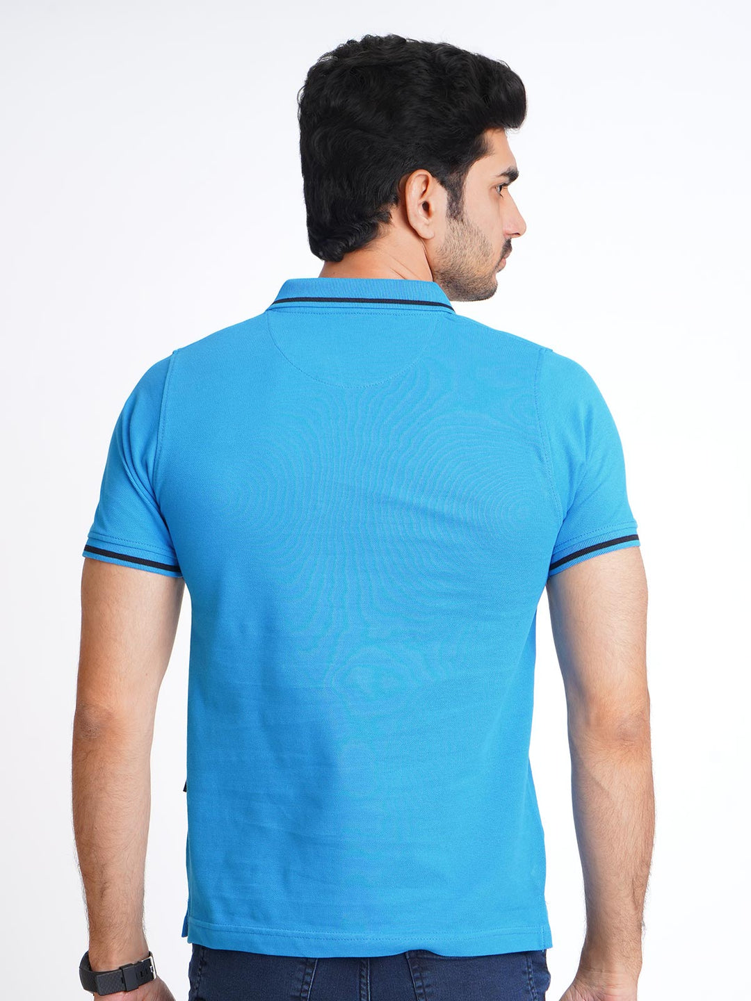 Bonnie Blue Classic Half Sleeves Cotton Polo T-Shirt (POLO-650)