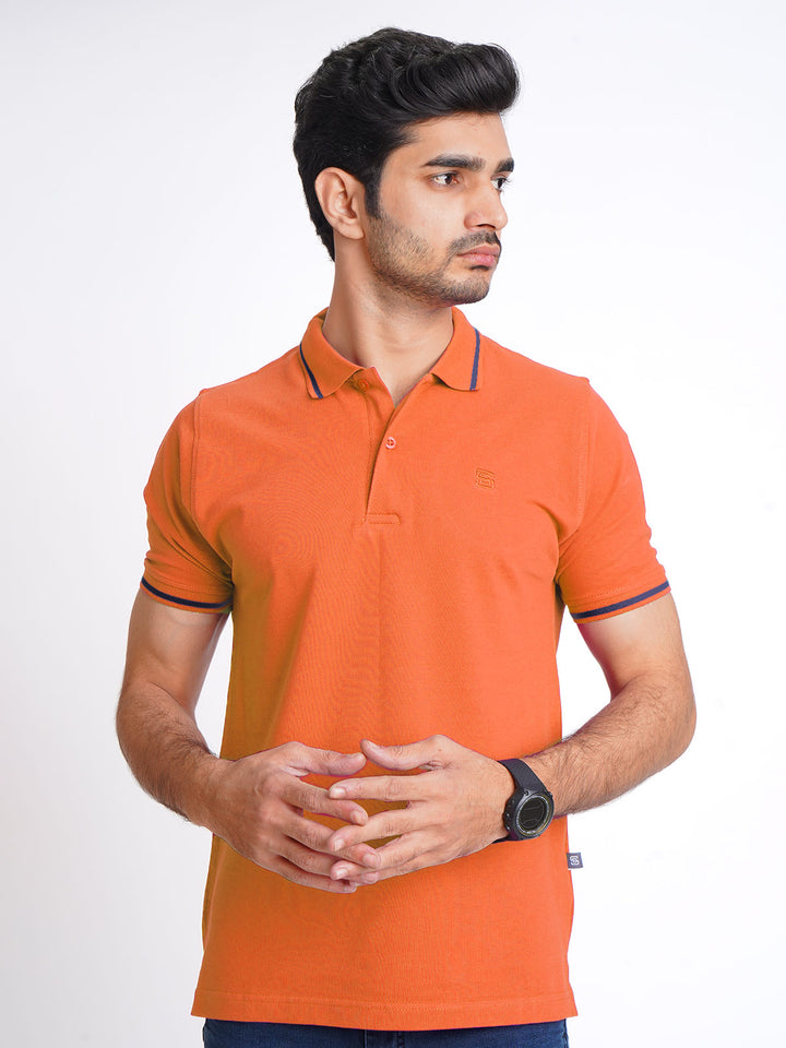 Oriole Classic Half Sleeves Cotton Polo T-Shirt (POLO-661)