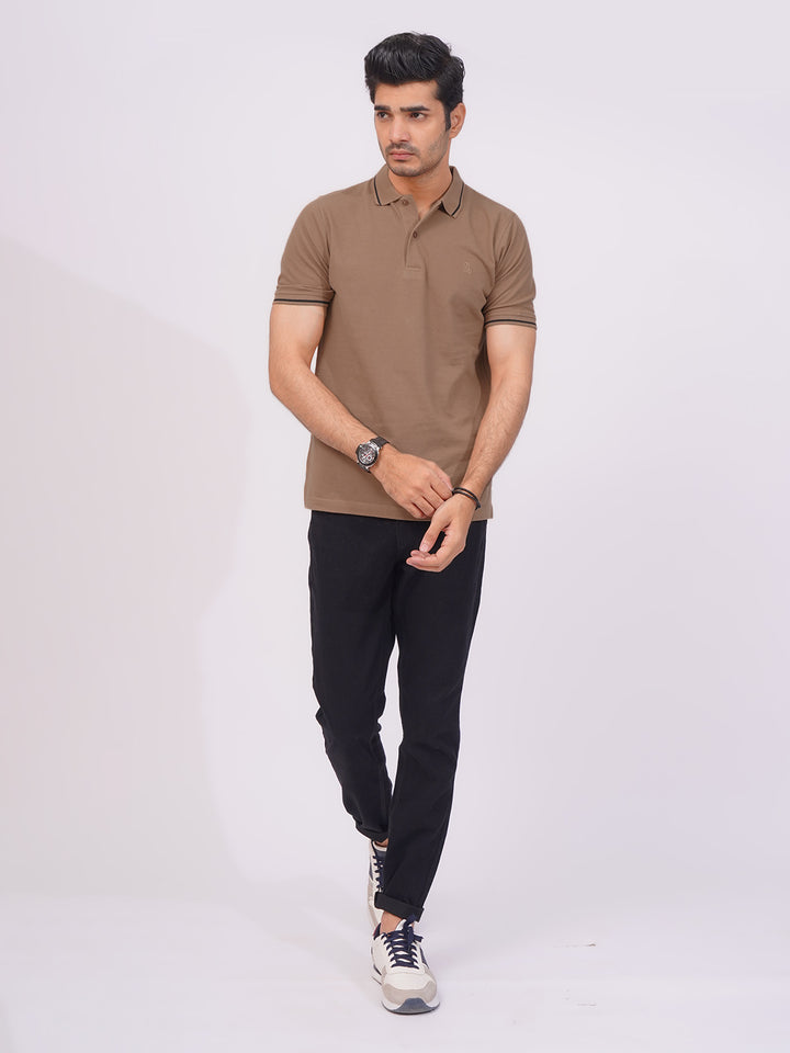 Tiger Eye Classic Half Sleeves Cotton Polo T-Shirt (POLO-662)