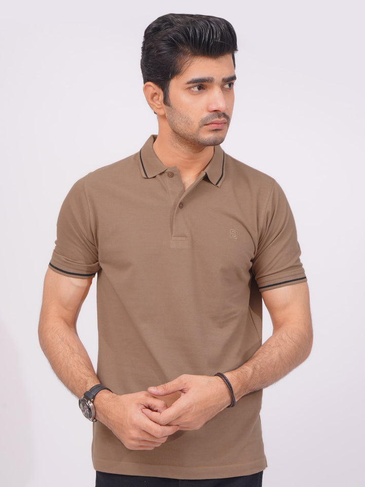 Tiger Eye Classic Half Sleeves Cotton Polo T-Shirt (POLO-662)