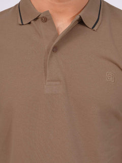 Tiger Eye Classic Half Sleeves Cotton Polo T-Shirt (POLO-662)