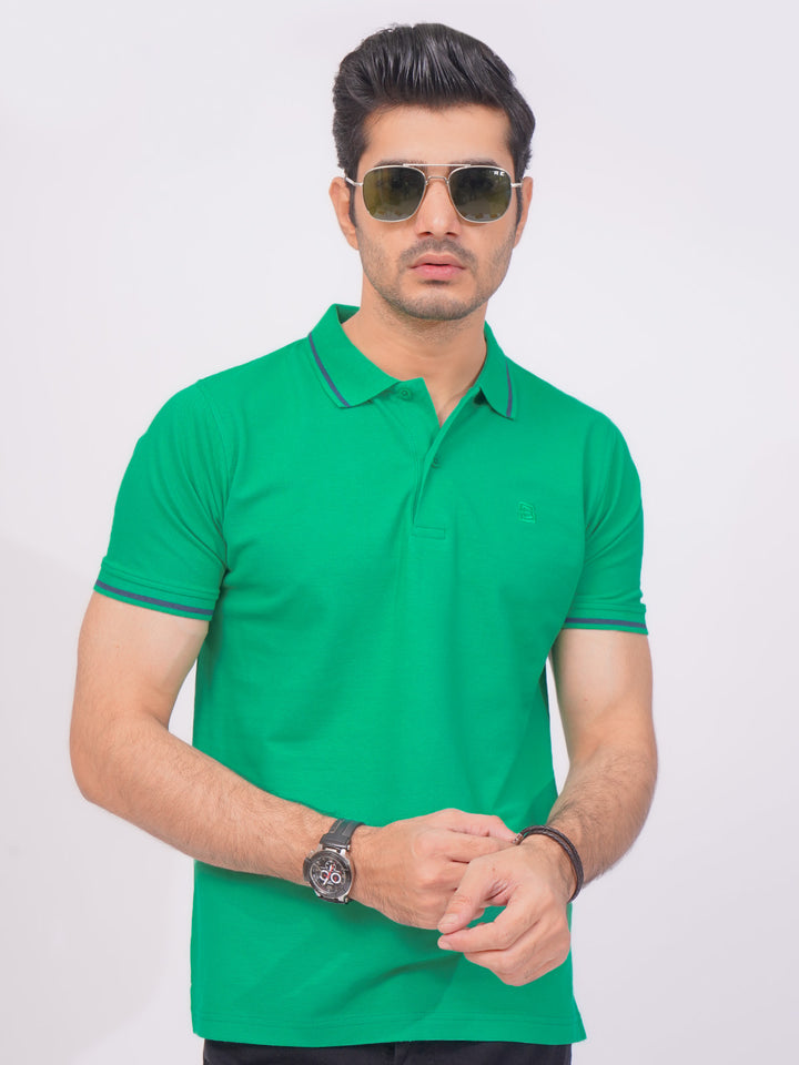 Spectra Green Classic Half Sleeves Cotton Polo T-Shirt (POLO-664)