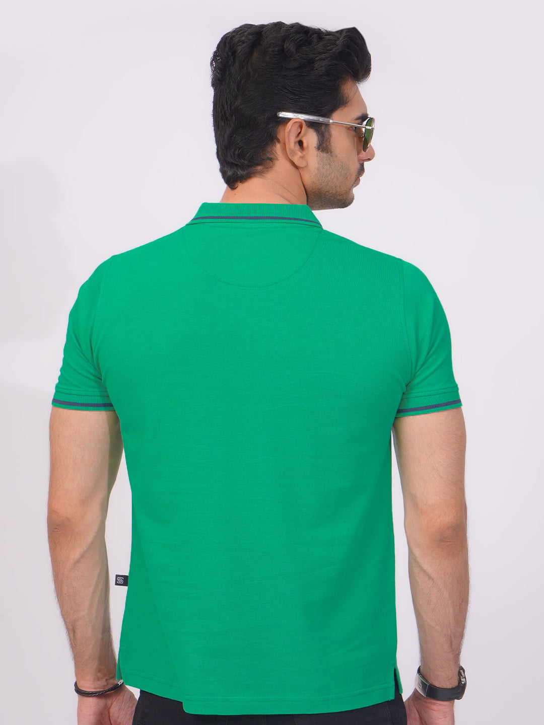 Spectra Green Classic Half Sleeves Cotton Polo T-Shirt (POLO-664)