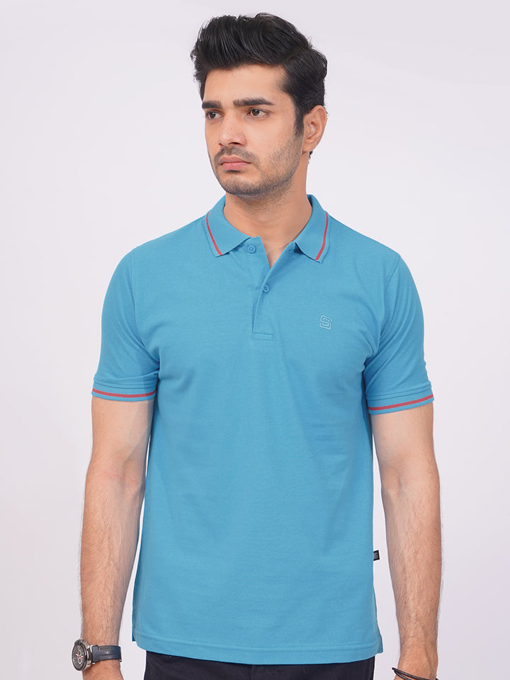 Blue Moon Classic Half Sleeves Cotton Polo T-Shirt (POLO-670)