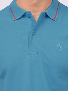 Blue Moon Classic Half Sleeves Cotton Polo T-Shirt (POLO-670)