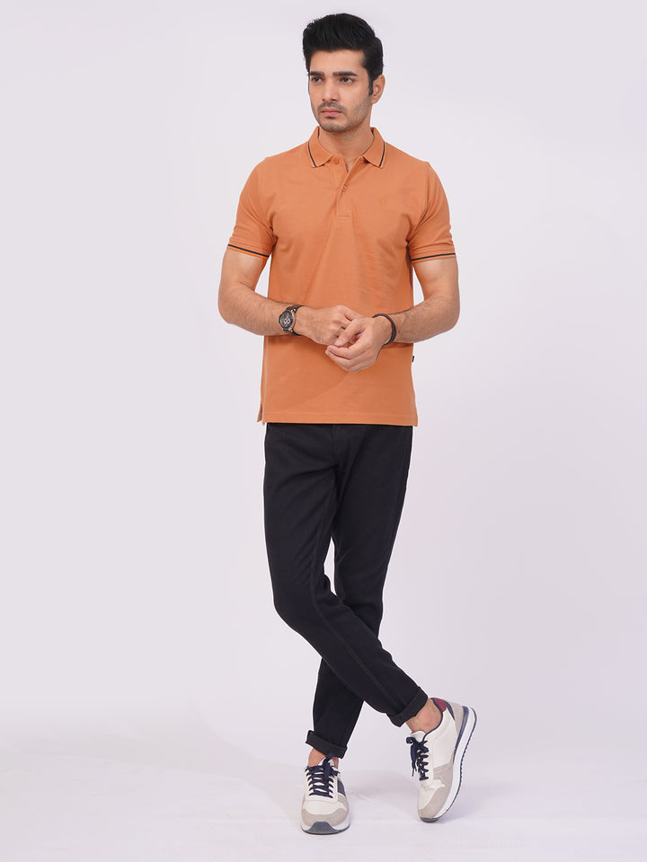 Golden Classic Half Sleeves Cotton Polo T-Shirt (POLO-673)