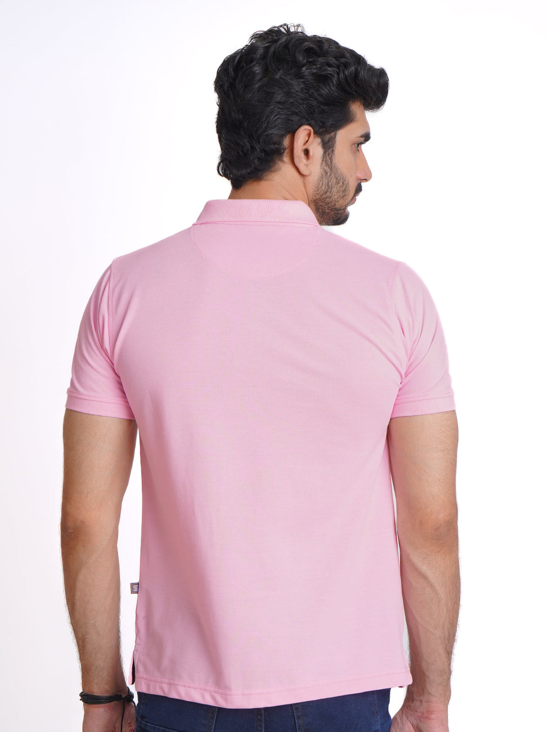 Lovely Pink Half Sleeves Designer Polo T-Shirt (POLO-705)