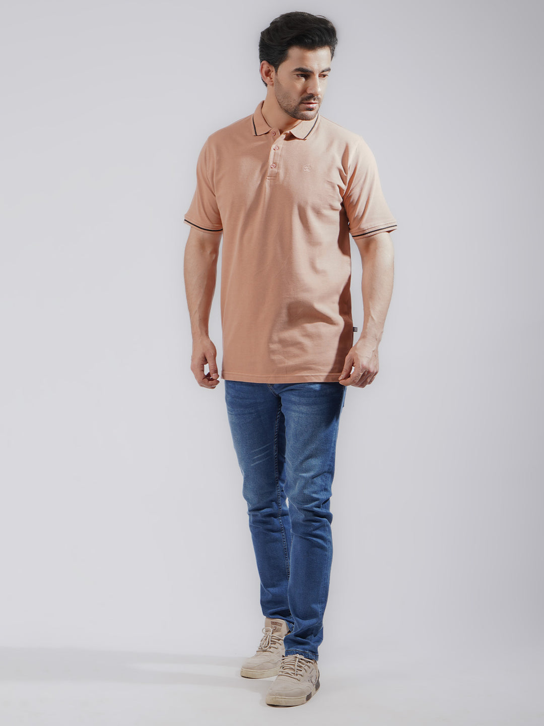 Cork Classic Half Sleeves Cotton Polo T-Shirt (POLO-745)