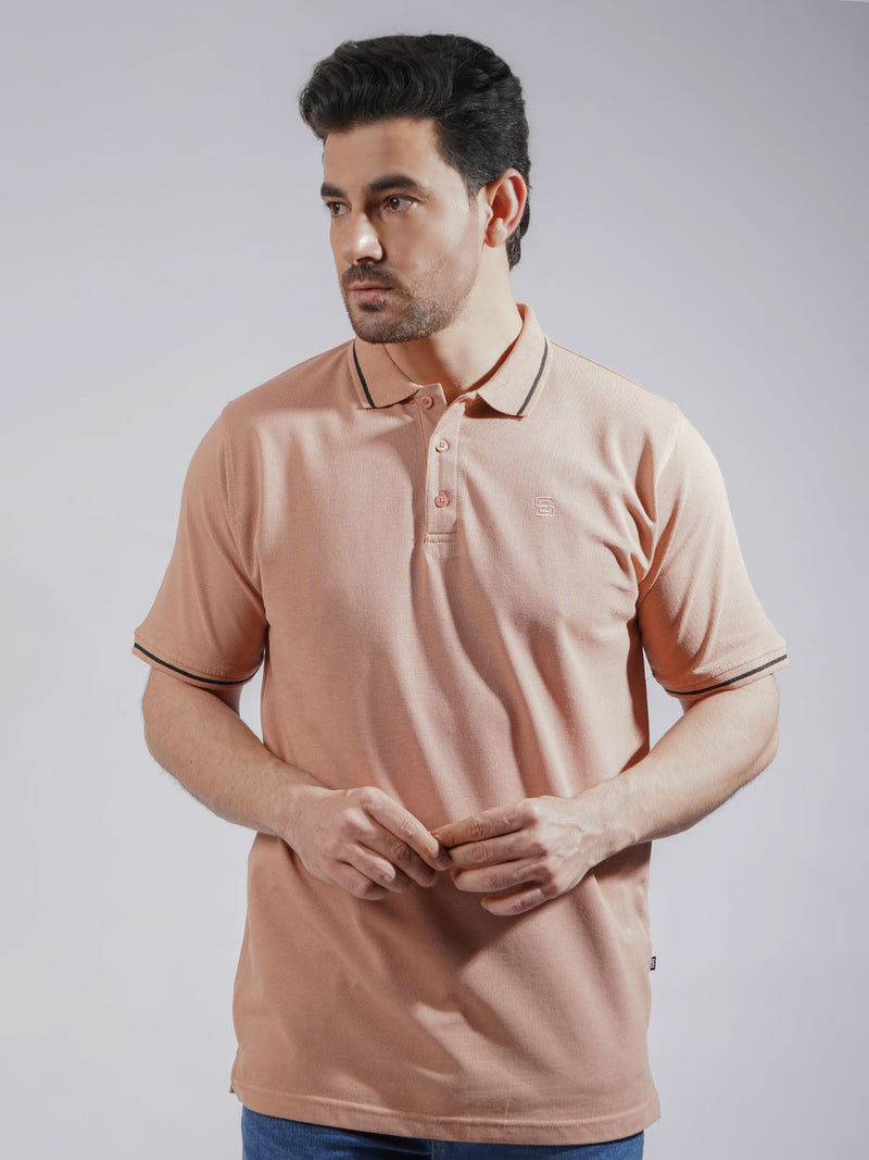 Cork Classic Half Sleeves Cotton Polo T-Shirt (POLO-745)