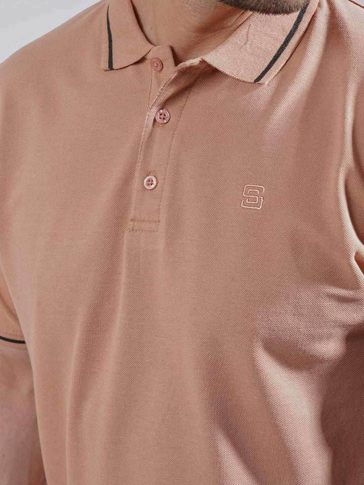 Cork Classic Half Sleeves Cotton Polo T-Shirt (POLO-745)