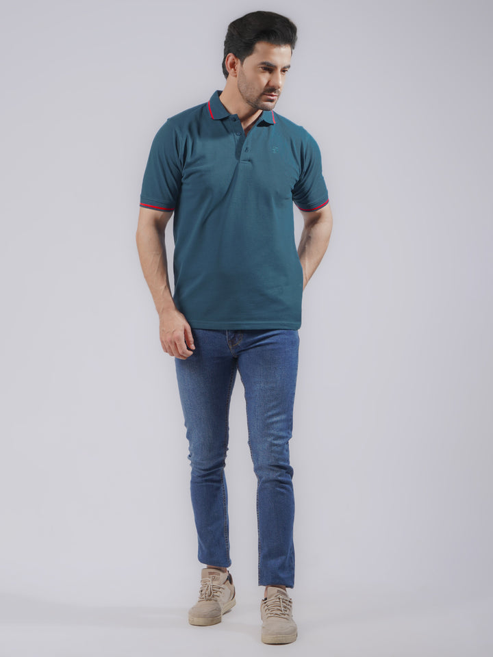 Posidon Classic Half Sleeves Cotton Polo T-Shirt (POLO-747)