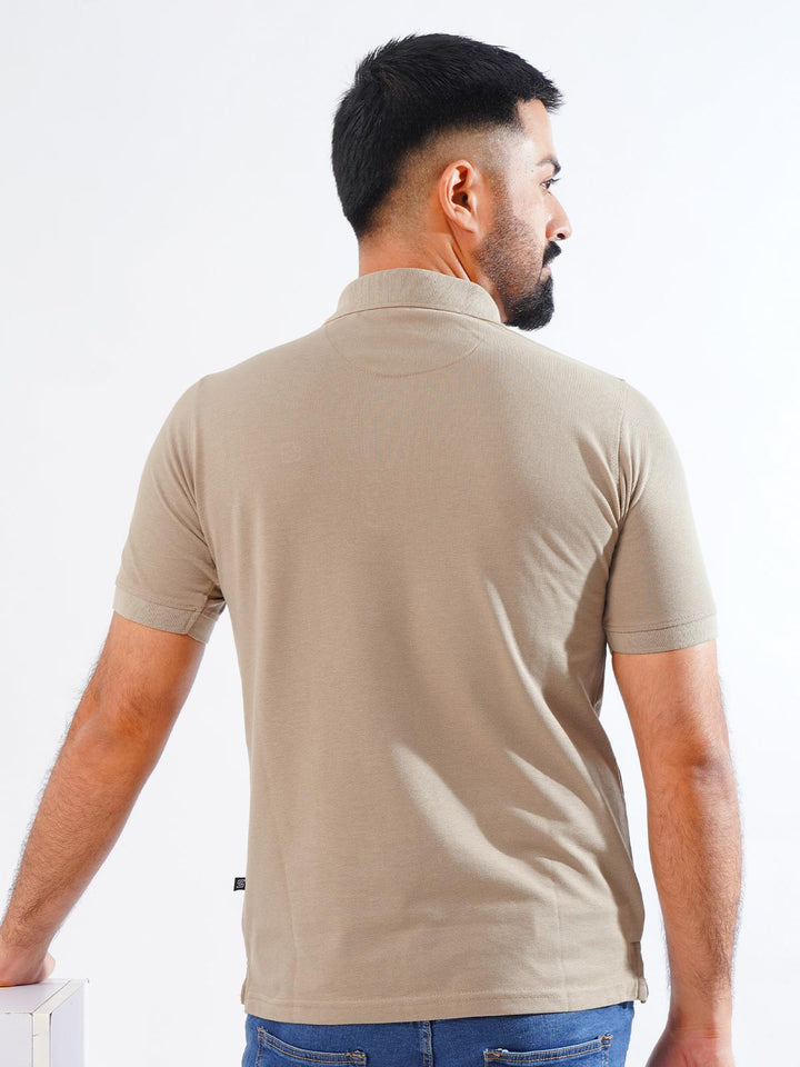 Stone Half Sleeves Designer Polo T-Shirt (POLO-770)