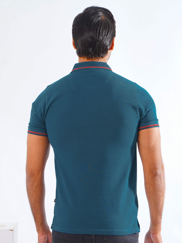 Poseidon Classic Half Sleeves Cotton Polo T-Shirt (POLO-801)