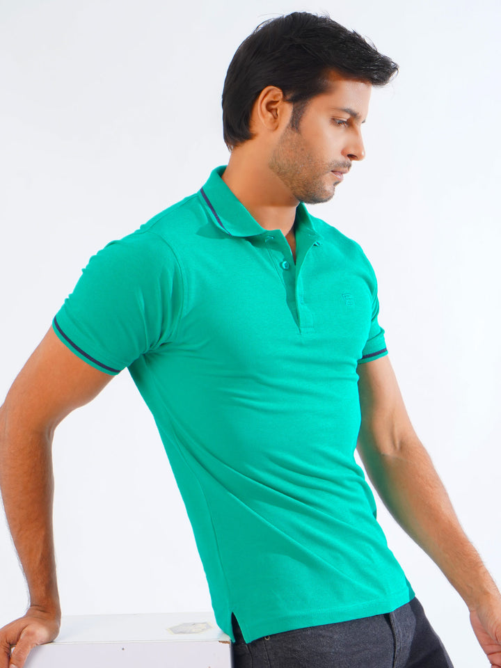 Slushy Classic Half Sleeves Cotton Polo T-Shirt (POLO-824)