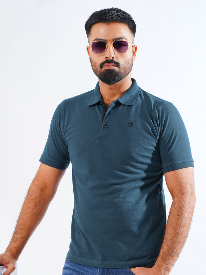 Poseidon Half Sleeves Designer Polo T-Shirt (POLO-838)