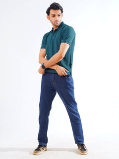 Poseidon Plain Contrast Tipping Half Sleeves Polo T-Shirt (POLO-842)