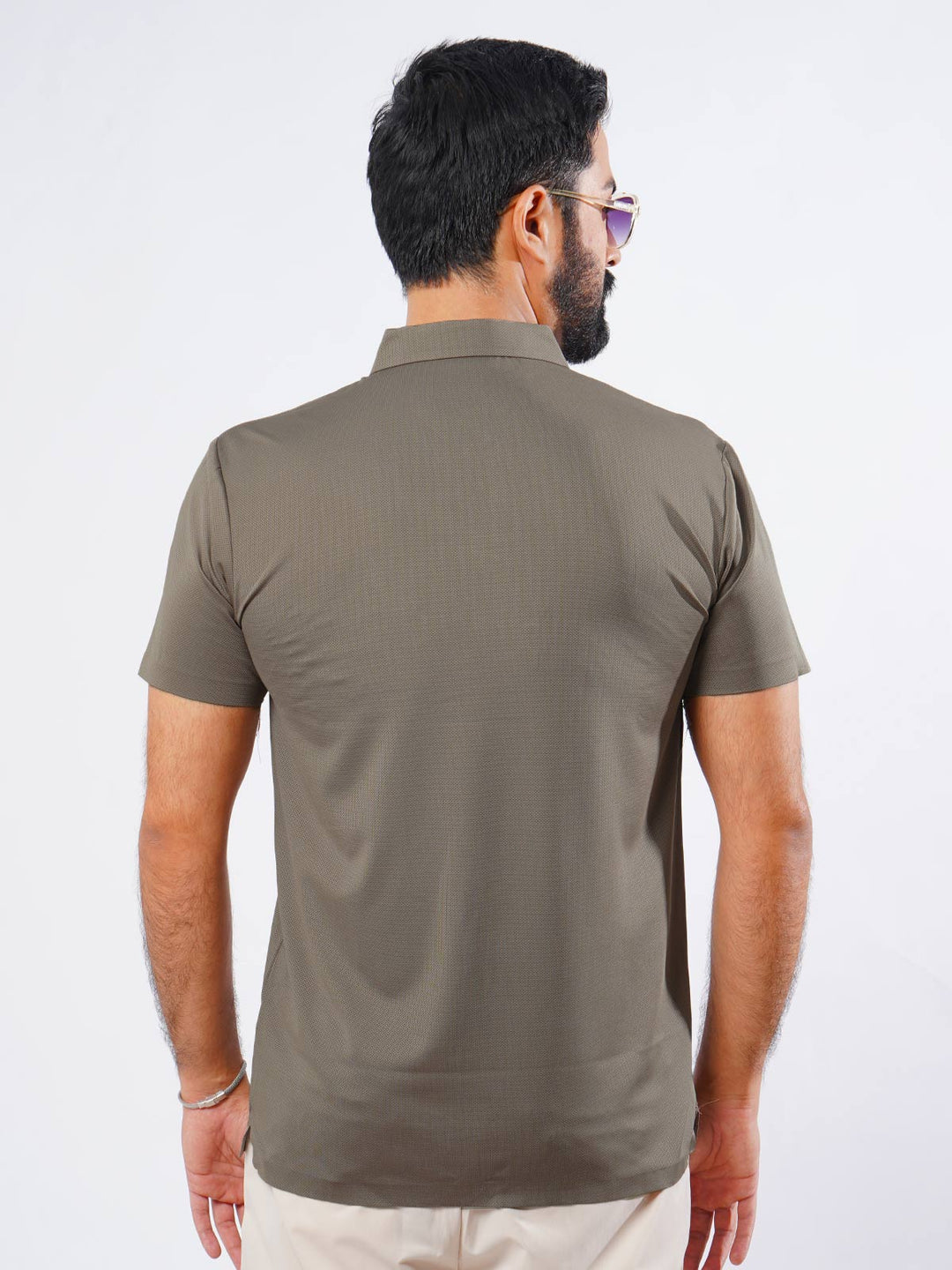 Brown Spandex Polo T-Shirt (POLO-888)