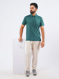 Teal Spandex Polo T-Shirt (POLO-889)