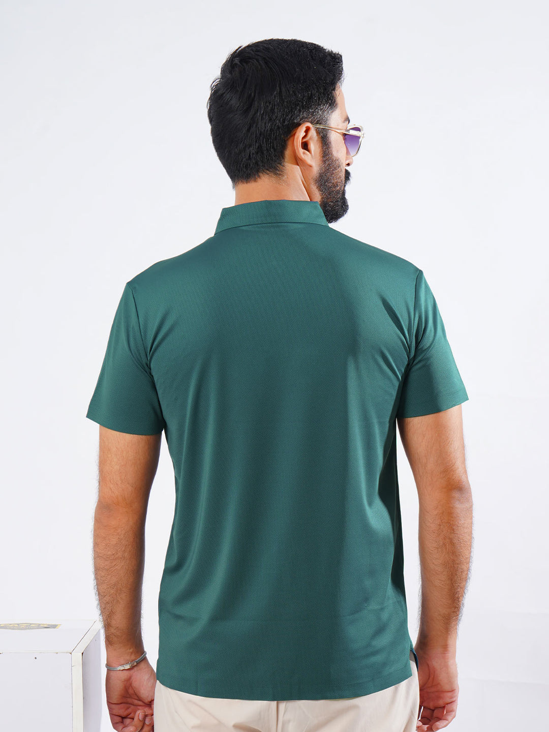 Teal Spandex Polo T-Shirt (POLO-889)