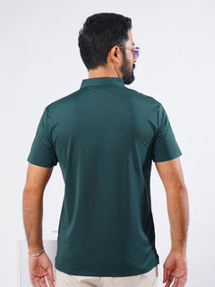 Turquise Spandex Polo T-Shirt (POLO-890)