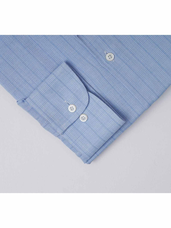 Light Blue, Elite Edition, French Collar Men’s Formal Shirt  (RTW-2512)