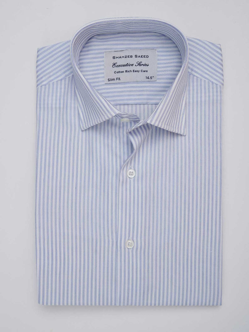 Light Blue, Elite Edition, French Collar Men’s Formal Shirt  (RTW-2523)