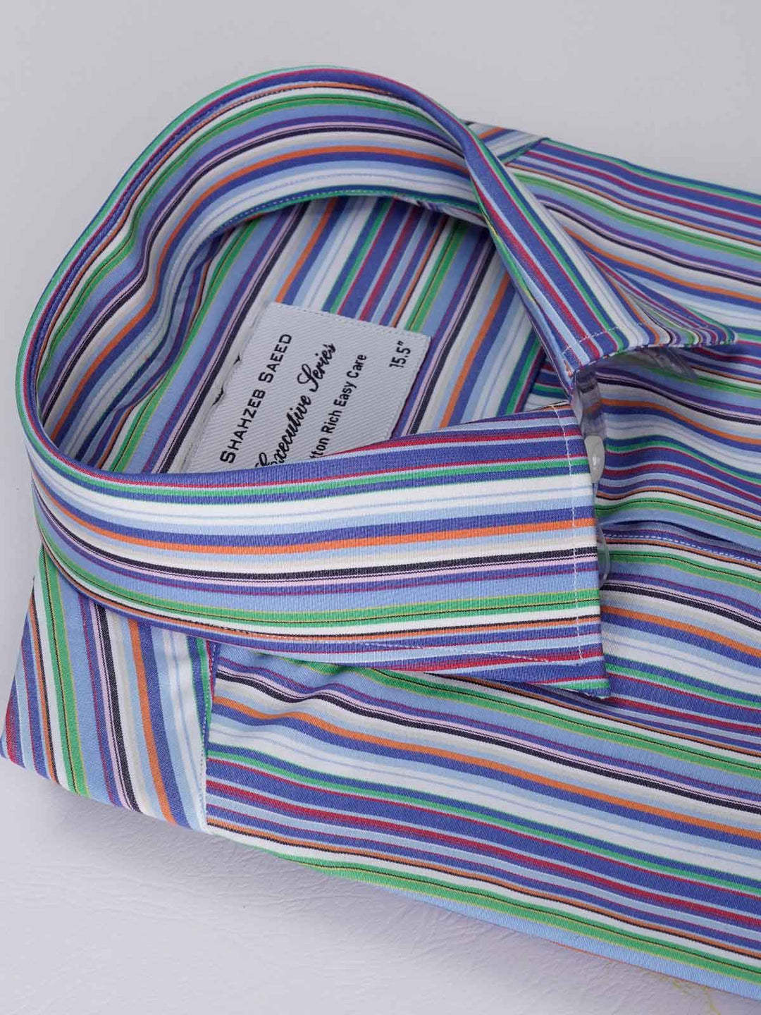 Multi Stripe, Elite Edition, French Collar Men’s Formal Shirt  (RTW-2526)