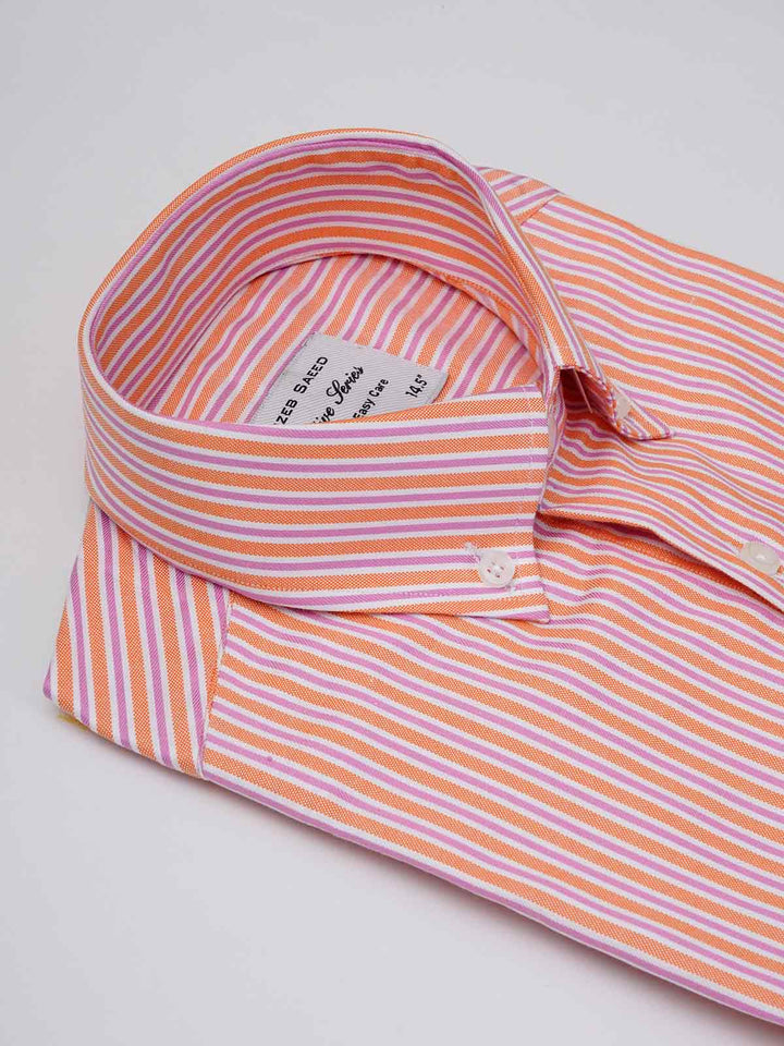 Orange, Elite Edition, French Collar Men’s Formal Shirt  (RTW-2527)