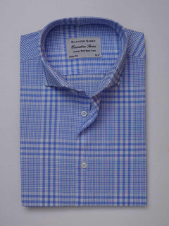 Light Blue Elite Edition, French Collar Men’s Formal Shirt  (RTW-2535)