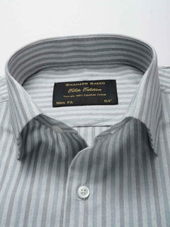 Multi Stripe Elite Edition, Cutaway Collar Men’s Formal Shirt  (RTW-2726)