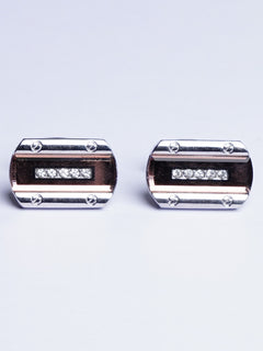 Rectangular Textured Cufflink (CUFFLINK-504)