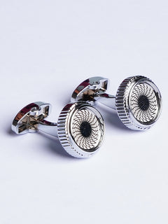 Round Dual Texture Cufflink (CUFFlINK-488)