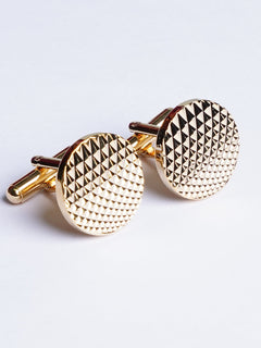 Round Net Textured Cufflink (CUFFLINK-475)