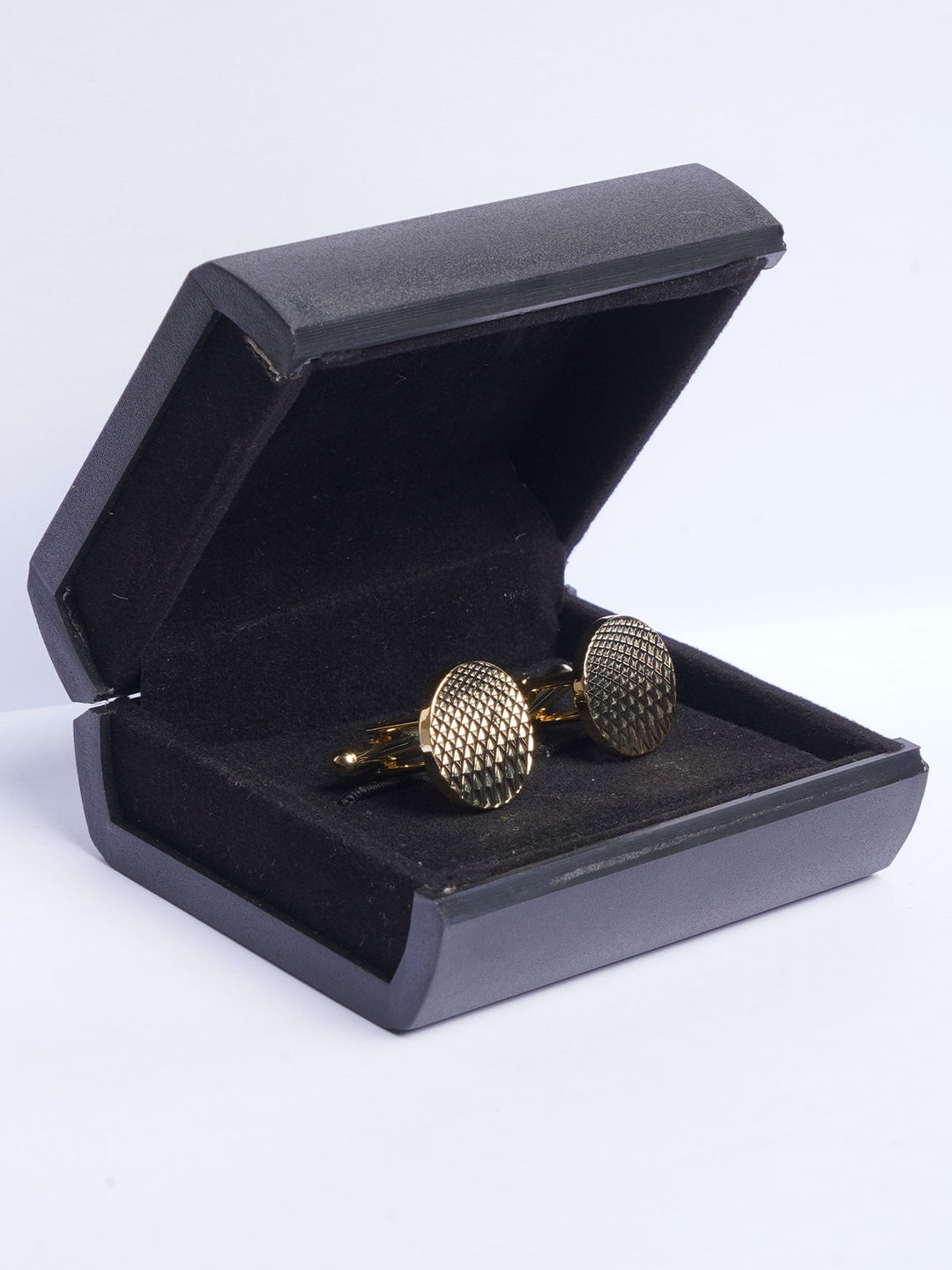 Round Net Textured Cufflink (CUFFLINK-475)