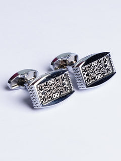 Royal Pattern Silver Cufflink (CUFFlINK-489)