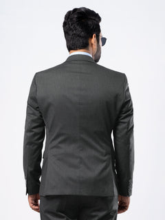 Charcoal Grey Self Tailored Fit Two Piece Suit (SF-004)