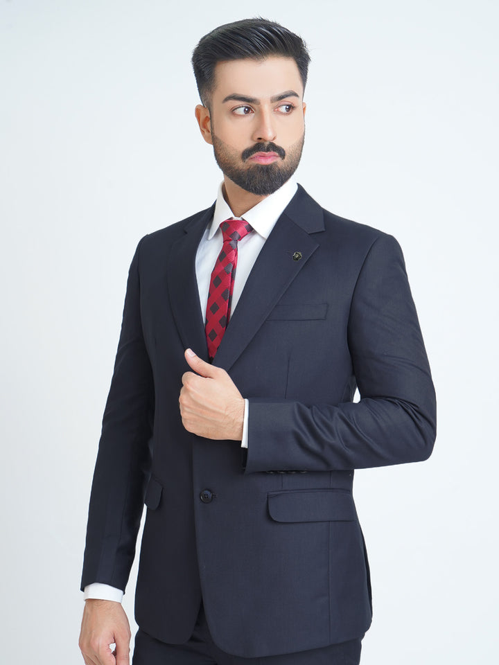 Blue Self Tailored Fit Two Piece Suit (SF-019)