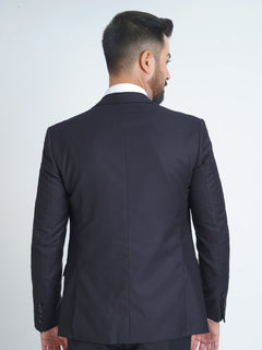 Dark Blue Self Tailored Fit Two Piece Suit  (SF-020)