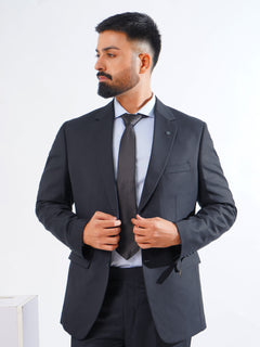 Blue Plain Tailored Fit Two Piece Suit  (SF-030)