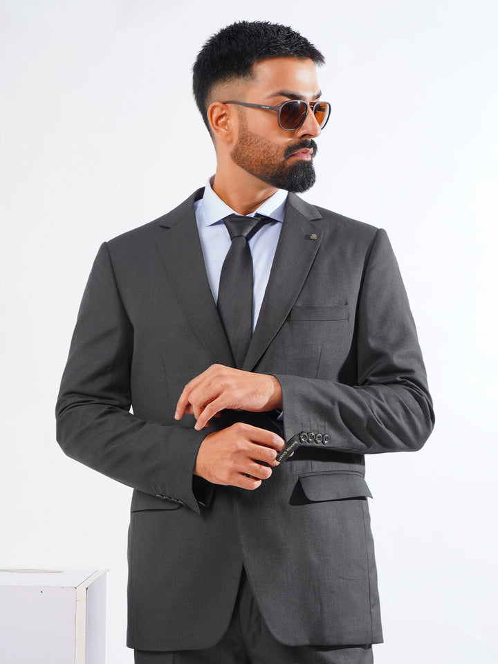 Charcoal Tailored Fit Two Piece Suit  (SF-033)