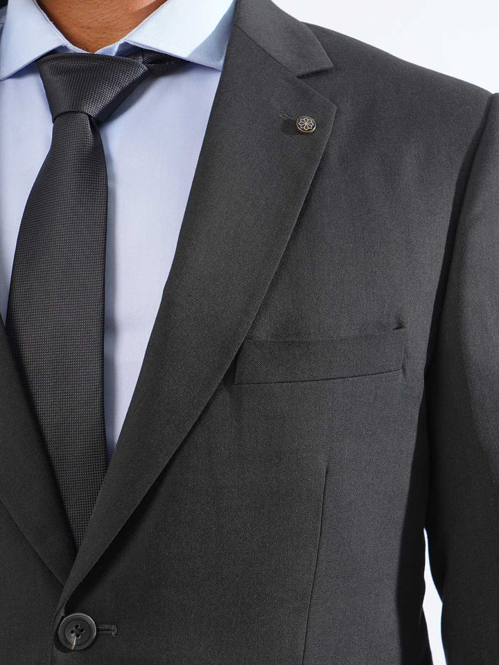 Charcoal Tailored Fit Two Piece Suit  (SF-033)