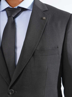 Charcoal Tailored Fit Two Piece Suit  (SF-033)