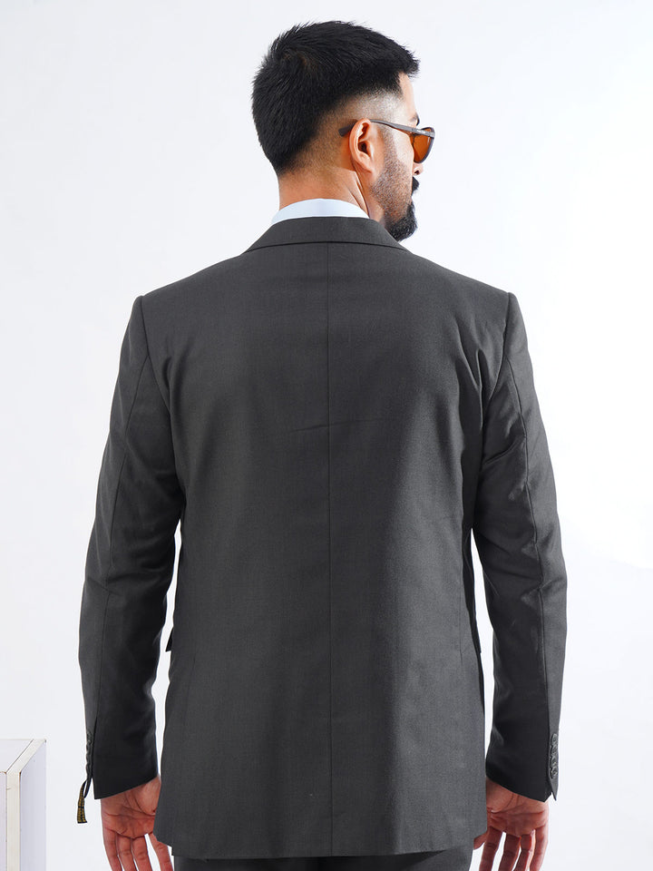 Charcoal Tailored Fit Two Piece Suit  (SF-033)