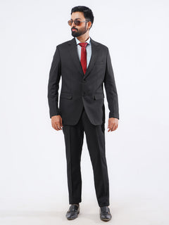 Black Self Tailored Fit Two Piece Suit  (SF-040)