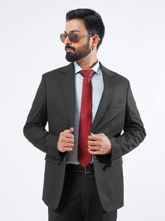 Black Self Tailored Fit Two Piece Suit  (SF-040)